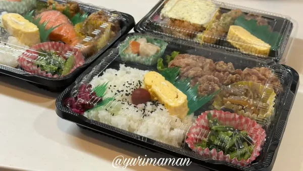 「とら八」でテイクアウトしたお弁当3種類-2