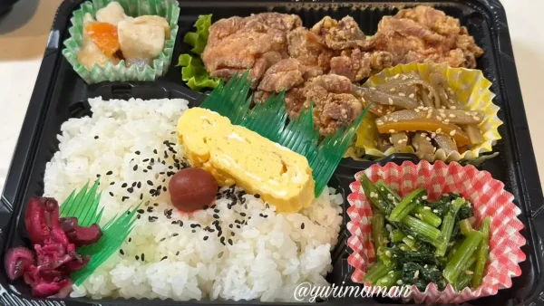 鶏からあげ弁当｜味が染み込んでおいしい（とら八）松山市1