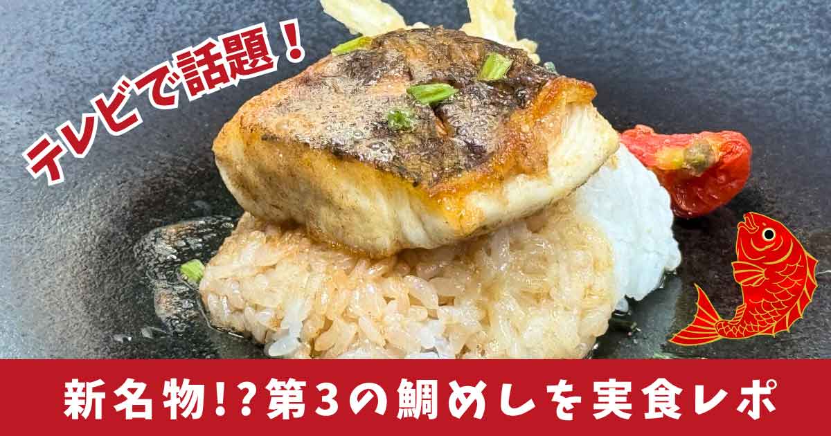 愛媛の第3の鯛めし「東予・洋風焼き鯛めし」実食レポのサムネイル画像