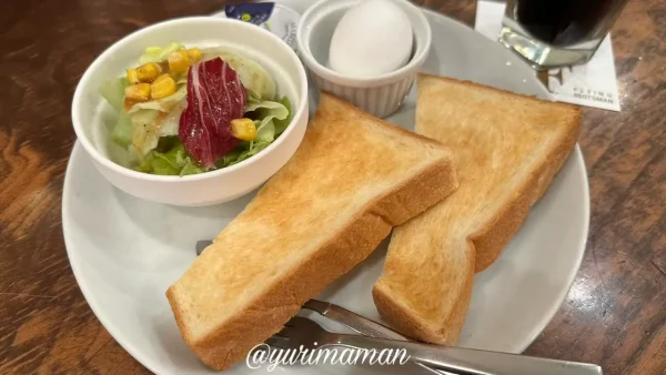 フライングスコッツマン大街道店のトーストモーニング2