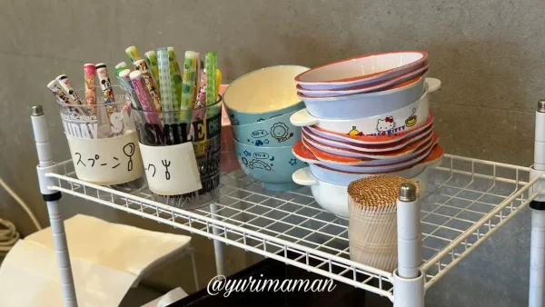 四国中央市「みしま屋」店内の子ども用カトラリー｜ファミリーに安心の設備