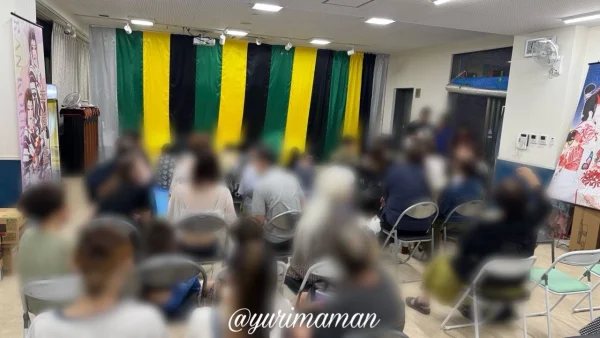 愛媛・松山市で行われた大衆演劇チーム夢弦の会場「ももたろう」