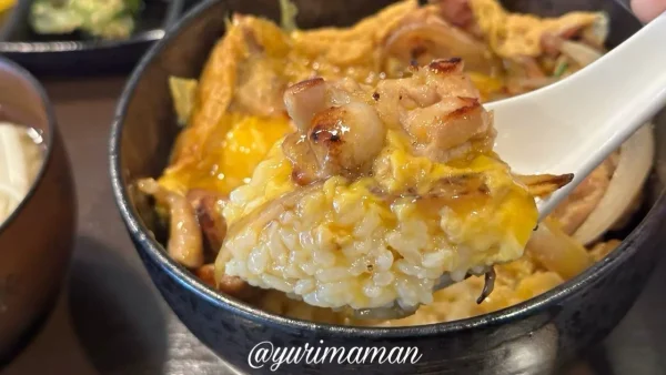 炭火焼鳥 炭香（sumika）の親子丼ランチ 副菜付き3