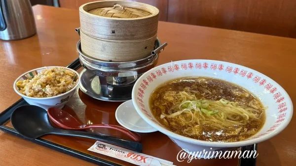すけろくラーメンとチャーハンのランチセット