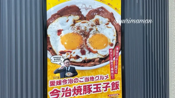 松屋で提供中の今治・焼豚玉子飯のメニュービジュアル