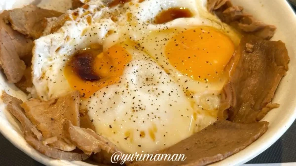 松屋で提供中の今治・焼豚玉子飯を実食レビュー3