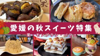 愛媛の秋スイーツまとめ2025｜栗スイーツ・モンブラン・パフェなど｜サムネイル画像