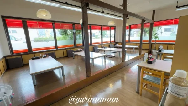 がんば亭川之江店の広々とした店内｜お座敷席もありファミリー利用に便利1