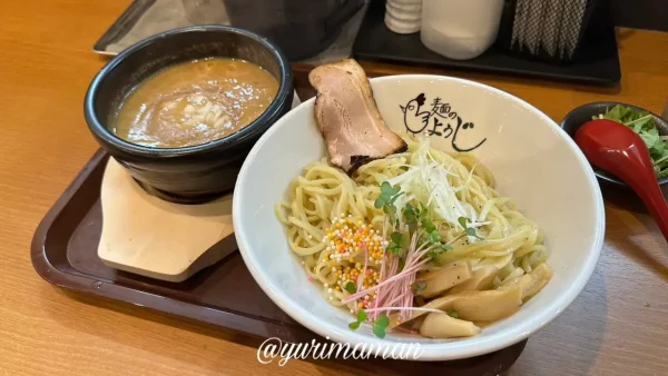 麺のようじ松山店の鶏ドロつけ麺をランチに実食1