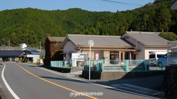 宇和島市三間町のコスモス畑に設けられた臨時駐車場