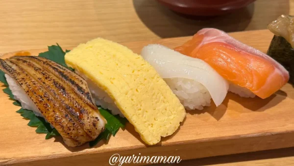 回転寿司すしえもん小栗店の分厚いネタの握り寿司