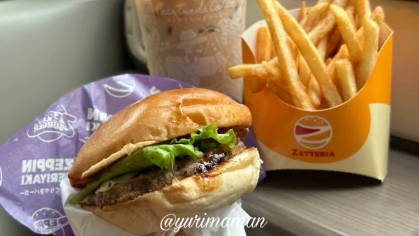ゼッテリア松山銀天街店の平日ランチセット（てりやきビーフバーガー）1