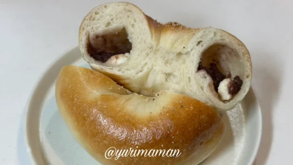 CHERRY BAGELのつぶあんクリームチーズ2 - ゆりママんブログ CHERRY BAGELのつぶあんクリームチーズ2