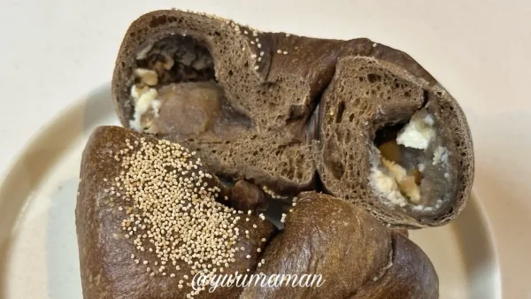 CHERRY BAGELのほうじ茶和栗あんクリームチーズ2 - ゆりママんブログ CHERRY BAGELのほうじ茶和栗あんクリームチーズ2