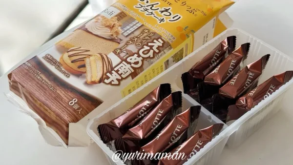 「ふんわりプチケーキ リディのチーズケーキ」を開封した様子・個包装のケーキが並ぶ - ゆりママんブログ 「ふんわりプチケーキ リディのチーズケーキ」を開封した様子・個包装のケーキが並ぶ