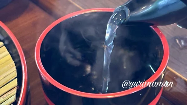 蕎麦一（いち）の食後の蕎麦湯