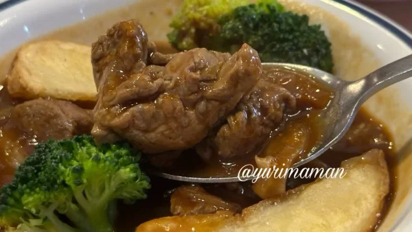 ステーキガスト松山三津店の洋風牛煮込み(ブロッコリーとポテト添え)2 - ゆりママんブログ ステーキガスト松山三津店の洋風牛煮込み(ブロッコリーとポテト添え)2