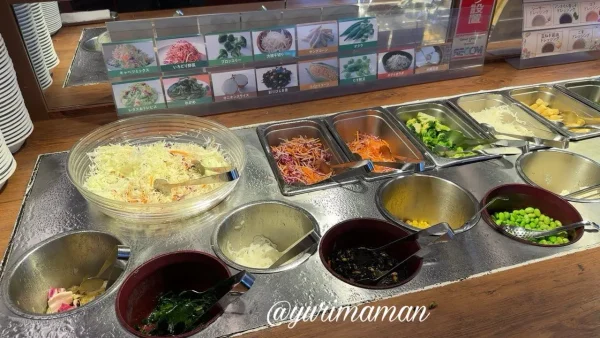 ステーキガストの健康サラダバーコーナーの様子 - ゆりママんブログ ステーキガストの健康サラダバーコーナーの様子