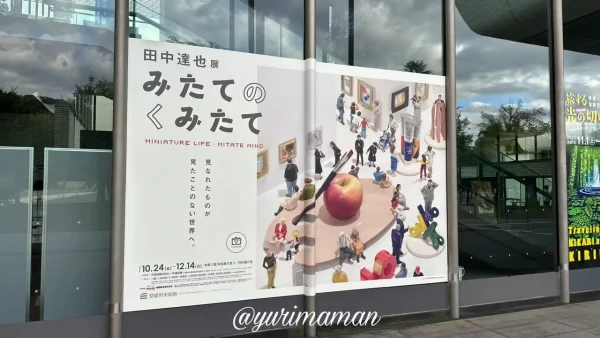 田中達也展「みたてのくみたて」の会場、愛媛県美術館