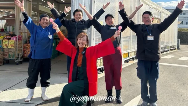 木村チェーン朝生田店とコラボしたゆりママんの値切ってこーわいのワンシーン