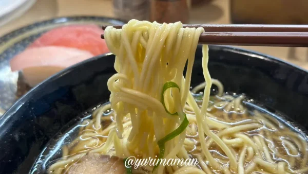 はま寿司松山中央店の朝限定しょうゆラーメン3