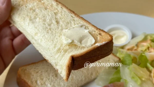 ジョイフルのベーコンモーニングはバター付き