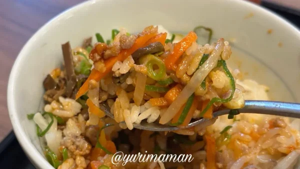韓丼のビビンバ丼。ナムルとそぼろがたっぷりの小サイズごはん2 - ゆりママんブログ 韓丼のビビンバ丼。ナムルとそぼろがたっぷりの小サイズごはん2