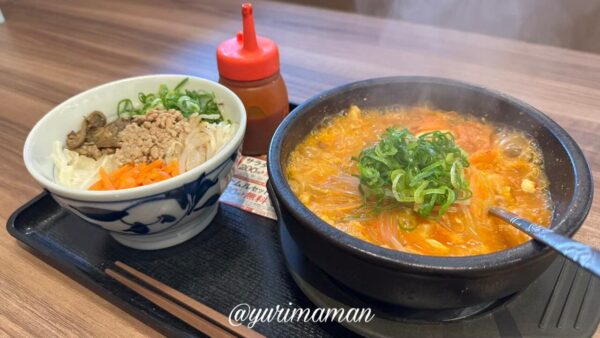 韓丼のスン豆腐とビビンバセット。990円で楽しめる冬に人気のあったか定食 - ゆりママんブログ 韓丼のスン豆腐とビビンバセット。990円で楽しめる冬に人気のあったか定食