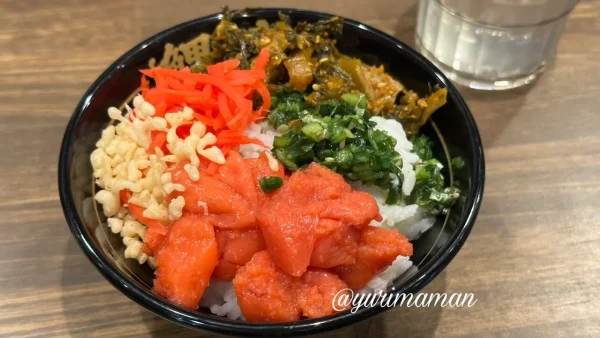 明太子食べ放題で作ったオリジナル明太子丼 - ゆりママんブログ 明太子食べ放題で作ったオリジナル明太子丼