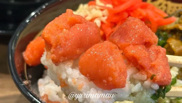 明太子食べ放題で作ったオリジナル明太子丼2 - ゆりママんブログ 明太子食べ放題で作ったオリジナル明太子丼2