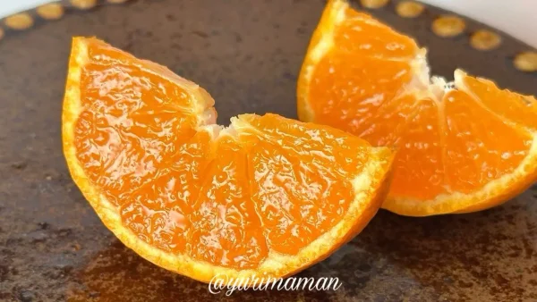 西宇和みかんの果汁たっぷりのひと房アップ - ゆりママんブログ 西宇和みかんの果汁たっぷりのひと房アップ