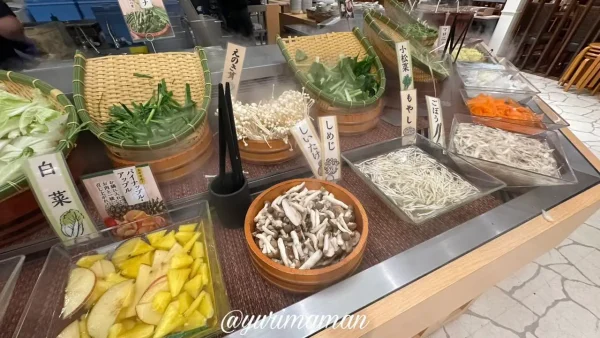しゃぶ菜エミフルの野菜バー(野菜食べ放題コーナー) - ゆりママんブログ しゃぶ菜エミフルの野菜バー(野菜食べ放題コーナー)