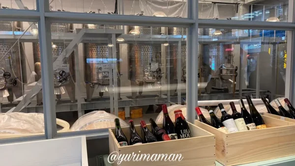 BLUE WAX WINERYの内観写真ワインが作られている様子