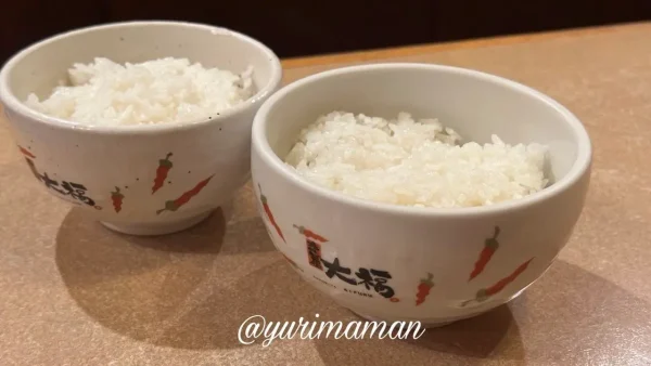 カルビ屋大福伊予三島店の焼肉コースのごはんのおかわり自由