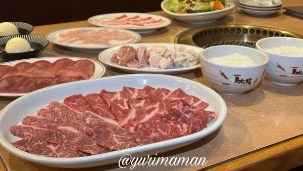 カルビ屋大福伊予三島店の焼肉コース料理のセット
