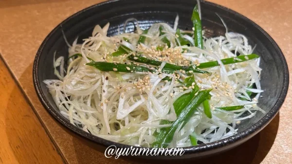 カルビ屋大福伊予三島店のネギサラダ