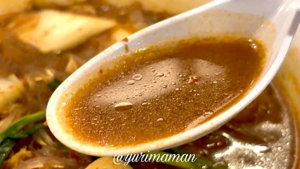 大阪王将の麻辣湯（マーラータン）のスープ