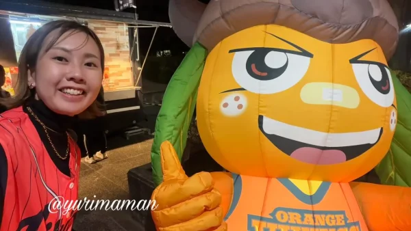 愛媛オレンジバイキングス試合を観戦（ゆりママん）