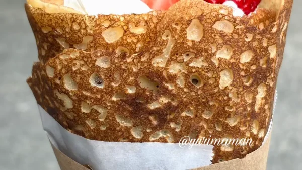 キタムラクレープがオープンまでに1年かけて改良した生地1