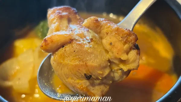 新居浜市サランサランのスープカレーに入っているチキン - ゆりママんブログ 新居浜市サランサランのスープカレーに入っているチキン