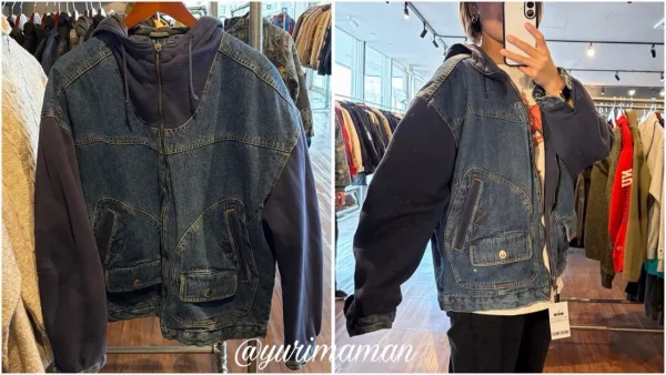 NOTIMEで古着試着|デニム×フードの個性派アウターを着てみた - ゆりママんブログ NOTIMEで古着試着|デニム×フードの個性派アウターを着てみた