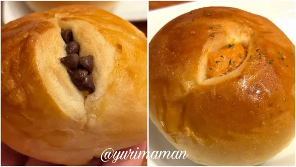 ピアーズベーカリーのパン食べ放題のベストパン(明太子とチョコ) - ゆりママんブログ ピアーズベーカリーのパン食べ放題のベストパン(明太子とチョコ)