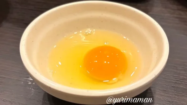 しゃぶ葉のすき焼き用卵 - ゆりママんブログ しゃぶ葉のすき焼き用卵