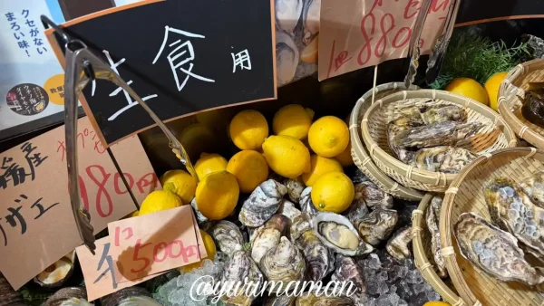 しまなみ牡蠣処の生食用の牡蠣1