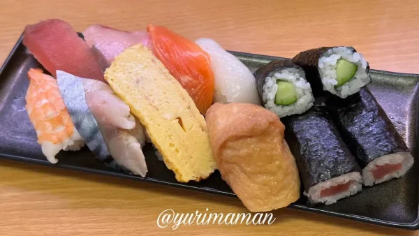 スシローの平日限定ランチ 寿司セットと汁物付きの内容2