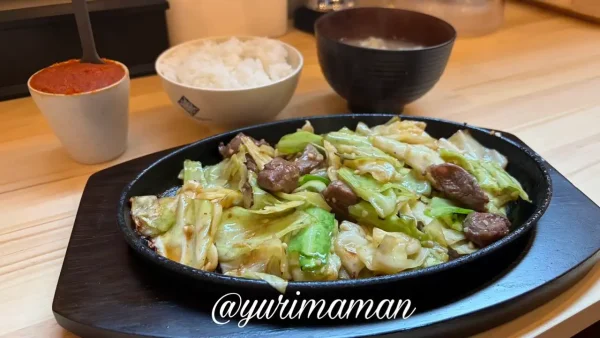 びっくり焼亭のびっくり焼き定食メニュー1 - ゆりママんブログ びっくり焼亭のびっくり焼き定食メニュー1