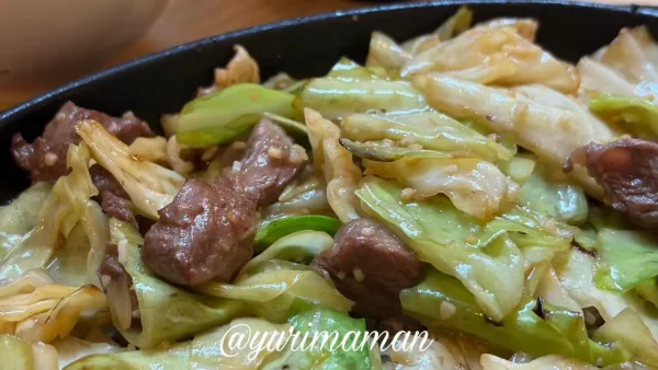 びっくり焼亭のびっくり焼き(豚ハラミとキャベツの鉄板焼き)1 - ゆりママんブログ びっくり焼亭のびっくり焼き(豚ハラミとキャベツの鉄板焼き)1