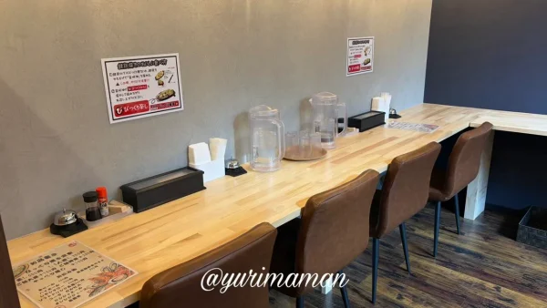 びっくり焼亭 伊予本店のカウンター席 - ゆりママんブログ びっくり焼亭 伊予本店のカウンター席