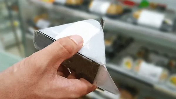 コンビニでおにぎりを買う様子のイメージ画像