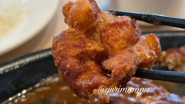 ガスト平日ランチに付く若鶏のからあげのアップ - ゆりママんブログ ガスト平日ランチに付く若鶏のからあげのアップ